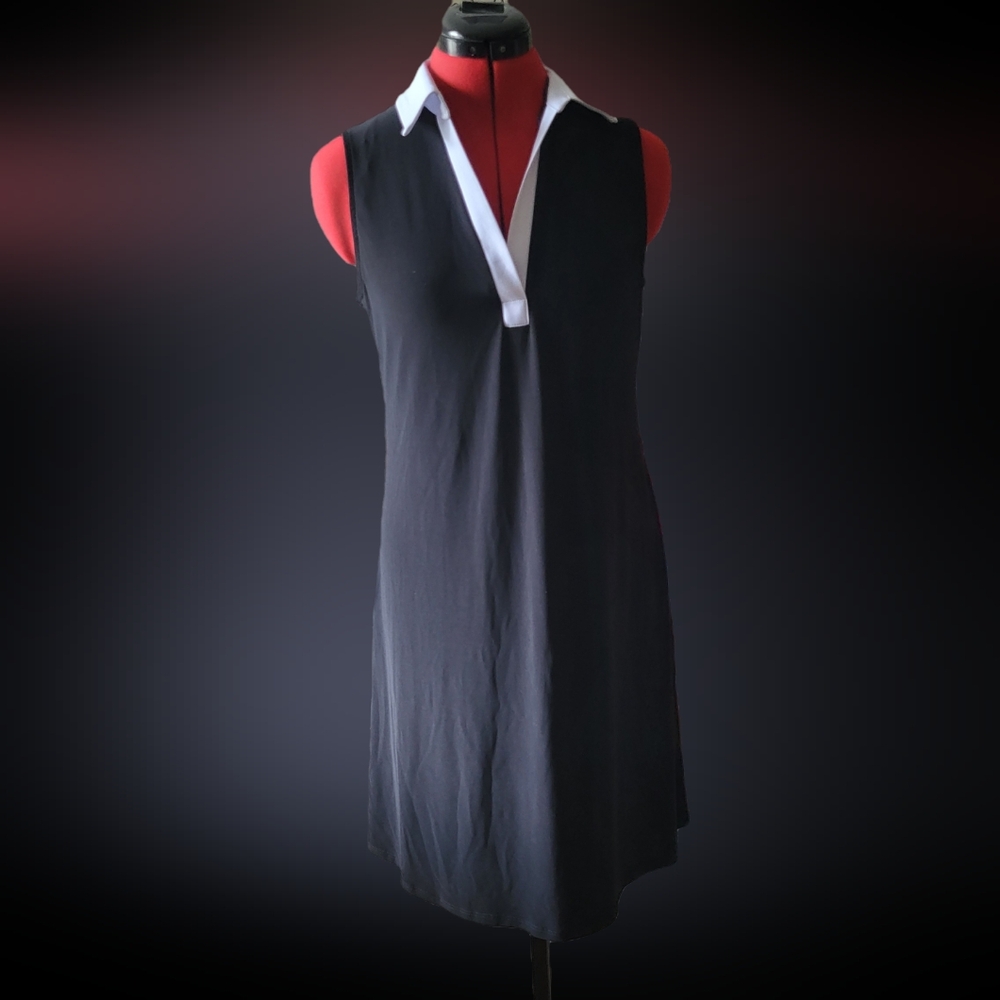 MSK Black and White Women's Tank Dress